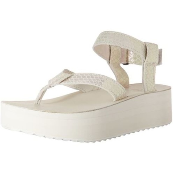 Teva Shoes - Teva White Iridescent Platform Sandal ONE LEFT!!